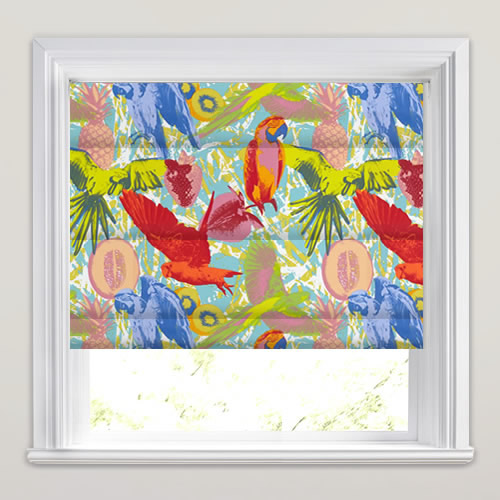 Guadeloupe Tropical Roman Blind