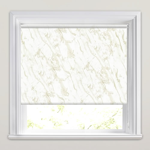 Cream & Silver Marble Patterned Waterproof Roller Blinds