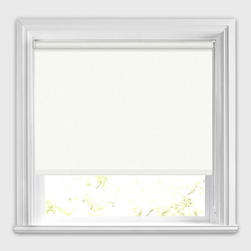 Frost White Blackout Roller Blinds, Luxury Made to Measure