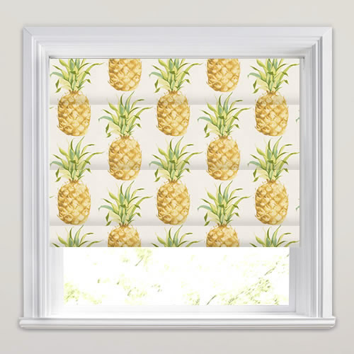 Ananas Tropical Roman Blind