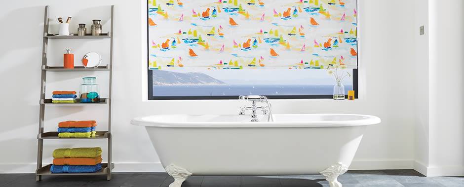 Patterned Bathroom Blinds for Added Pizzazz - English Blinds Blog
