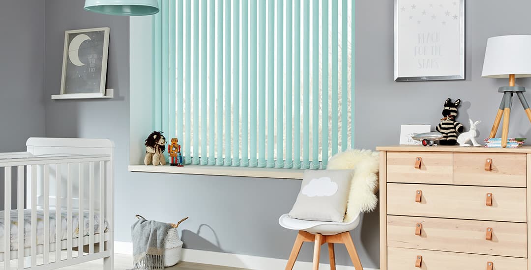 Child's bedroom vertical blinds