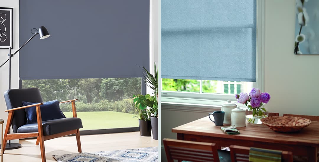 Blackout blinds compared to dimout blinds