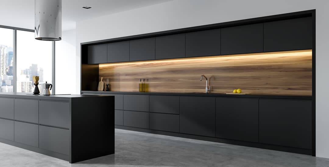 High end minimalist contemporary kitchen