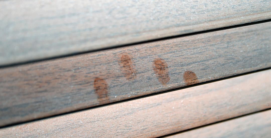 Closeup of dusty wood venetian blinds slats