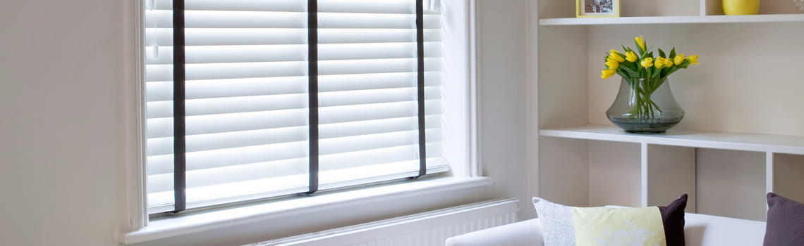 Made to Measure White Wooden Blinds