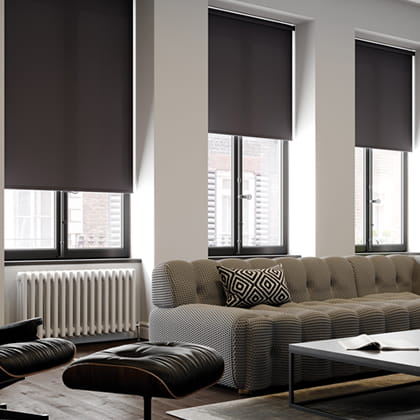 Fitting No Drill Roller Blinds