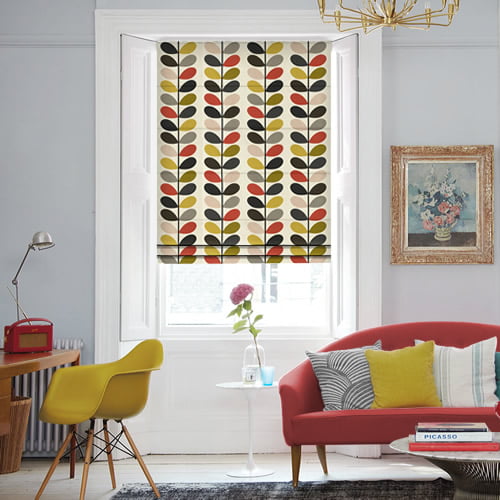 Orla Kiely Roman Blinds Luxury, Made to Measure by English Blinds