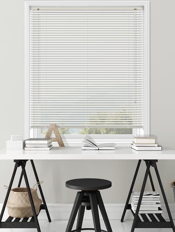 25mm Matt White Venetian Blinds