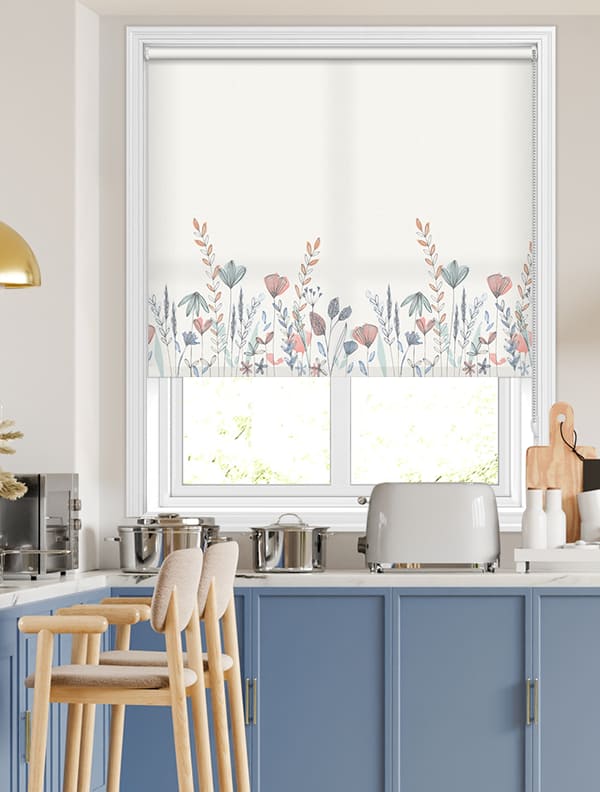 Wild Flowers Cornflower Roller Blinds