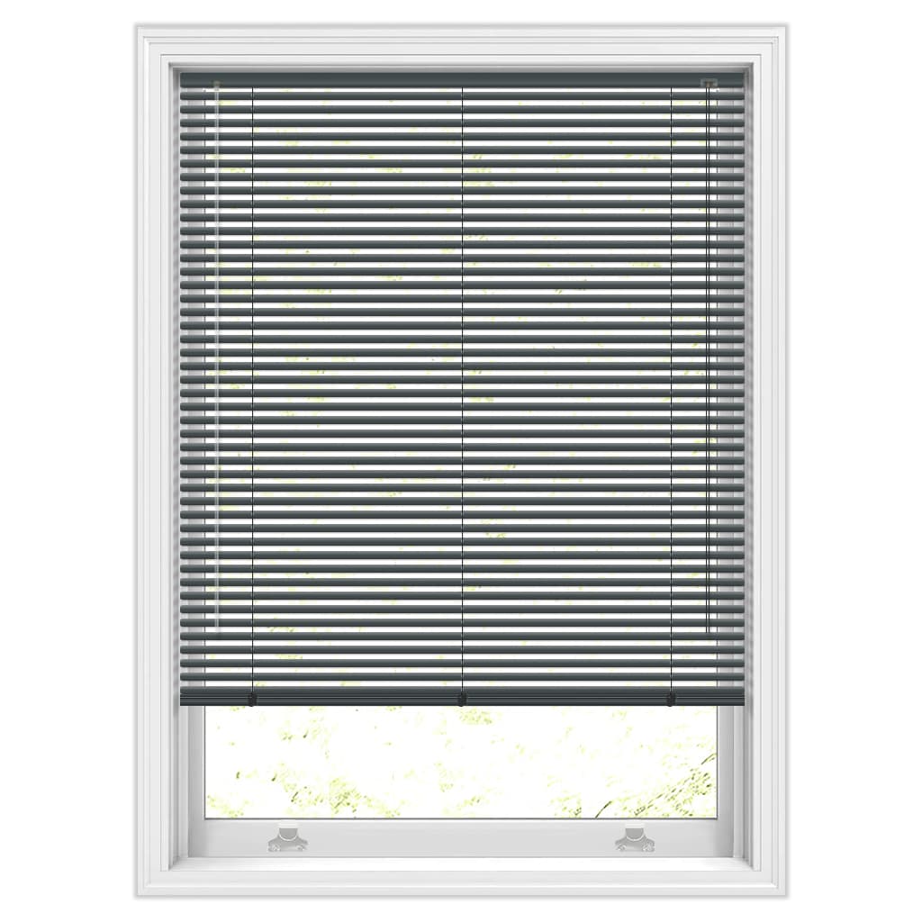 25mm Anthracite Grey Aluminium Blinds, Made to Measure