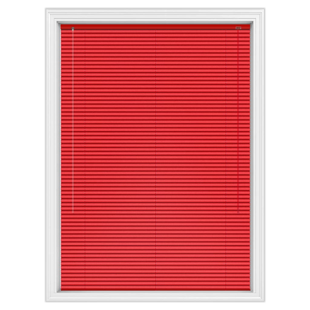 25mm Chili Metallic Red Aluminium Blinds, Made to Measure