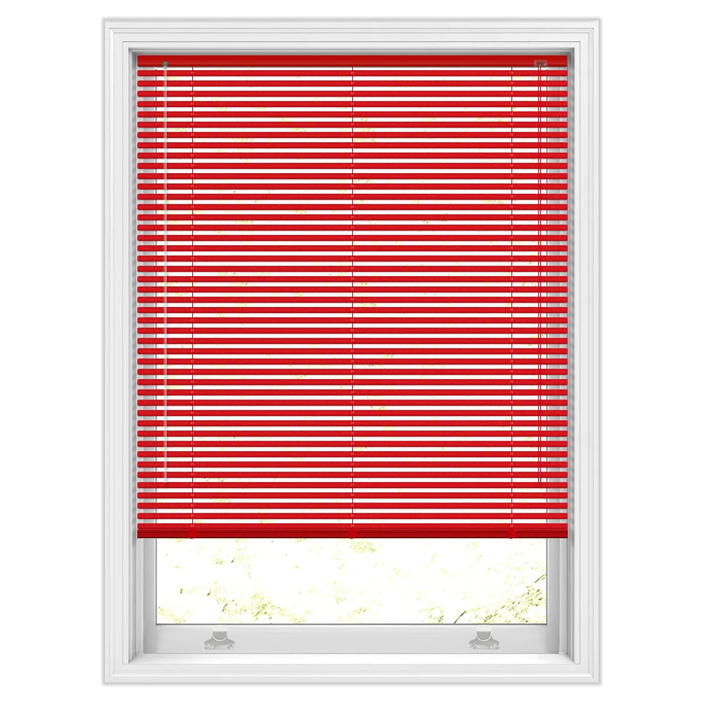 25mm Chili Metallic Red Aluminium Blinds, Made to Measure