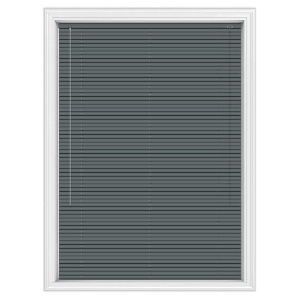 25mm Cordoba Dark Matt Grey Aluminium Blinds, Made to Measure