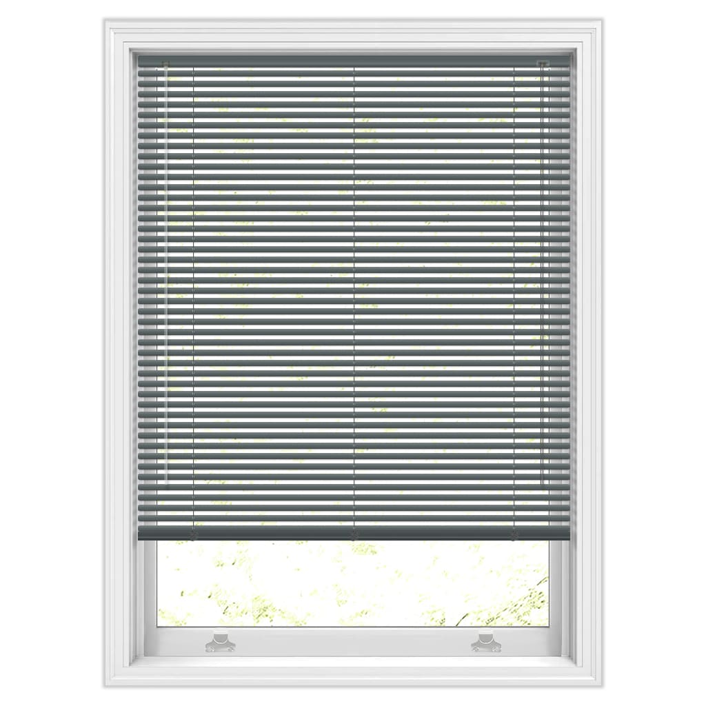 25mm Cordoba Dark Matt Grey Aluminium Blinds, Made to Measure