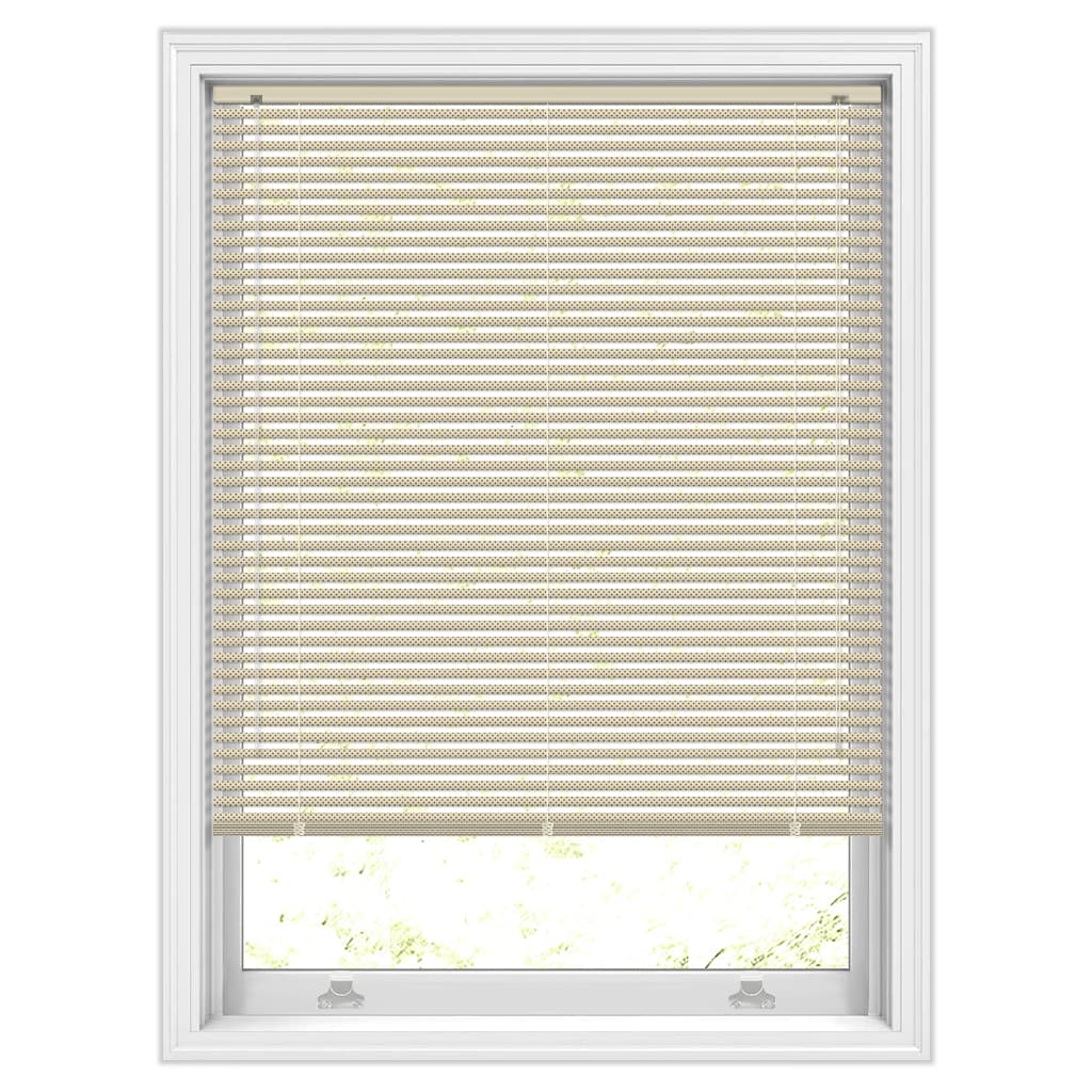 25mm Filter Cream Perforated Aluminium Blinds, Custom Made