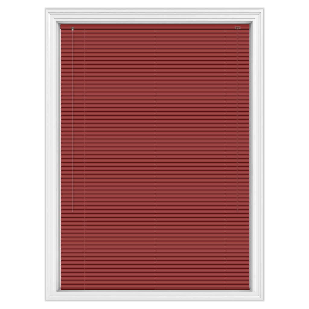 25mm Carmine Red Aluminium Blinds, Made to Measure