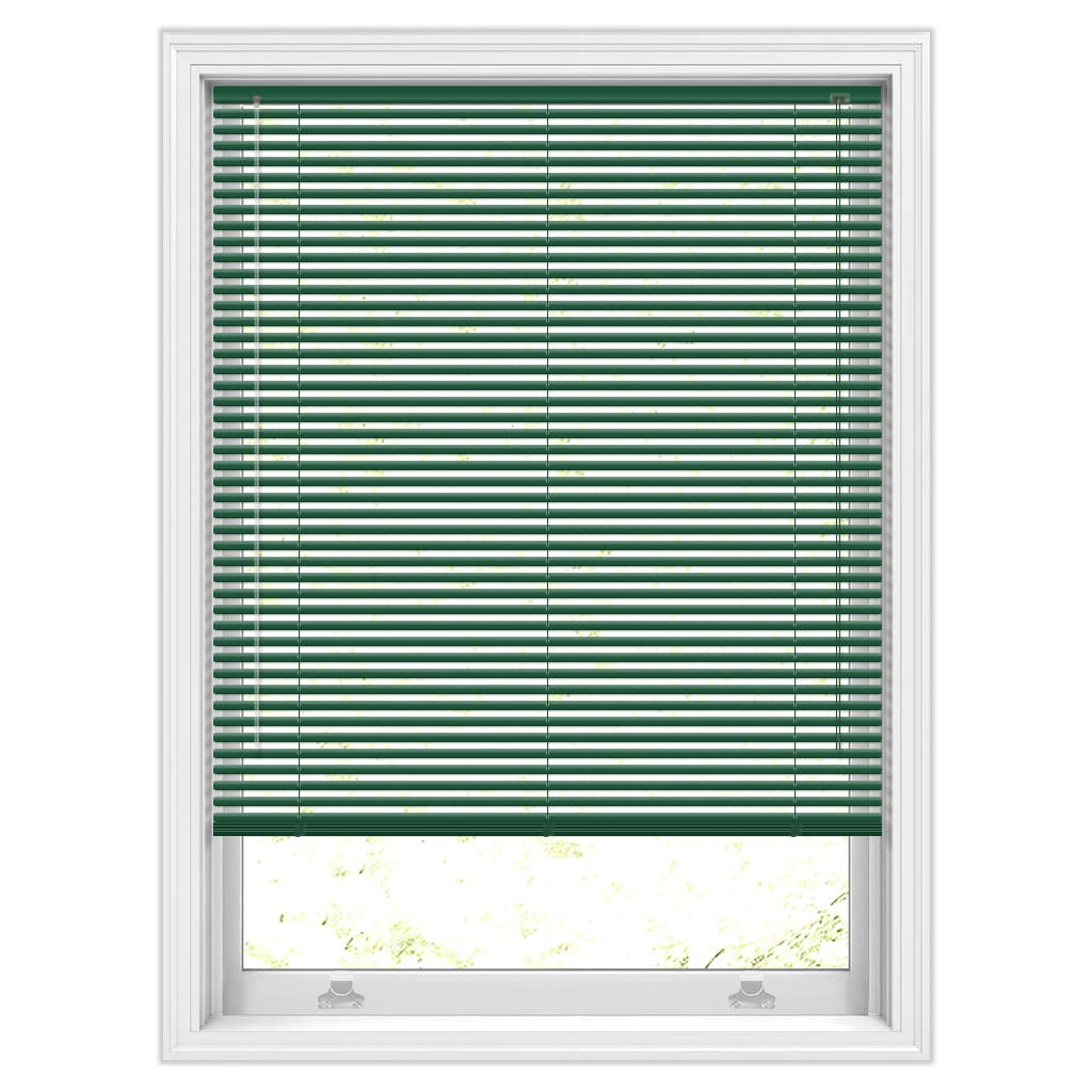 25mm Dark Hunter Green Aluminium Blinds, Made to Measure