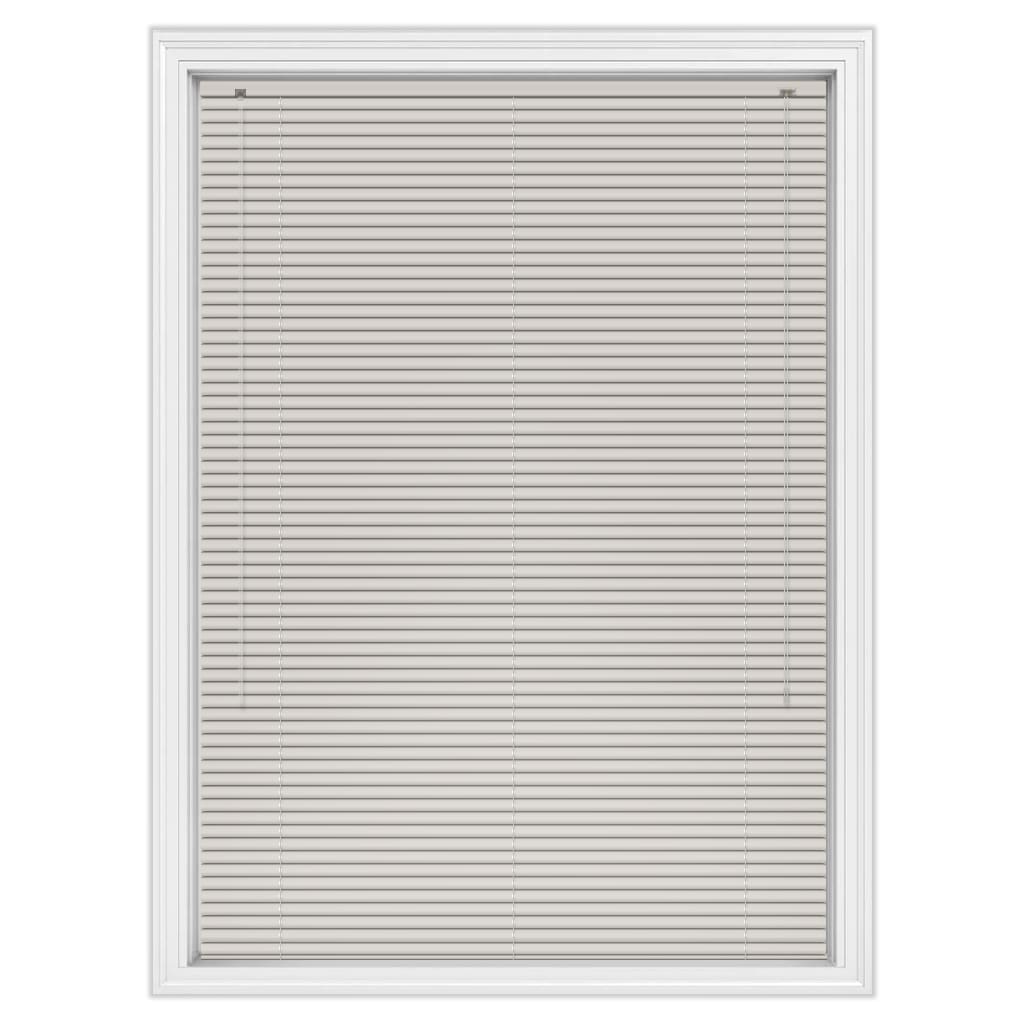 25mm Light Flint Grey Brushed Aluminium Blinds, Made to Measure
