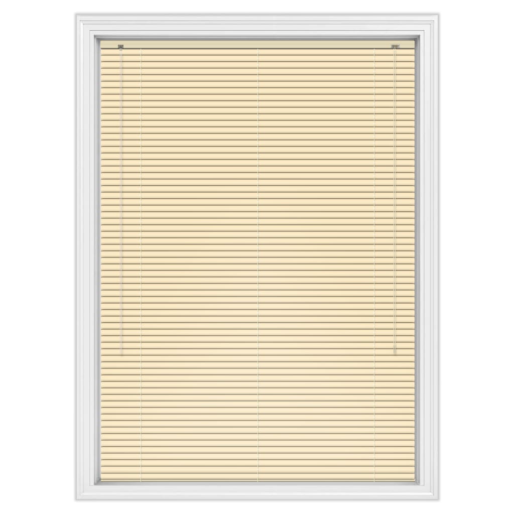 25mm Satin Cream Aluminium Blinds, Made to Measure