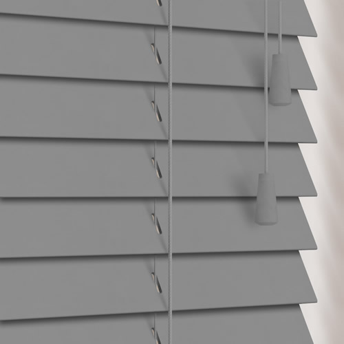 35mm Ash Grey Wooden Blind
