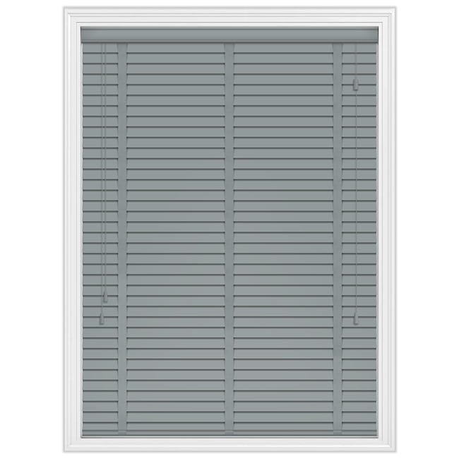 35mm Ash Grey Wooden Blinds with Tapes, Made to Measure