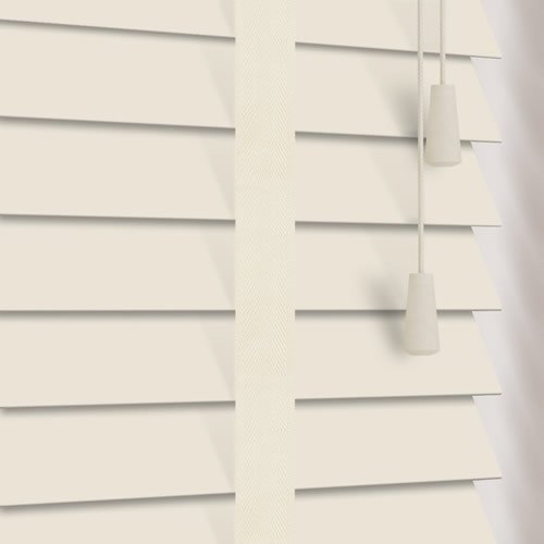 35mm Cream & Barley Faux Wood Wooden Blind