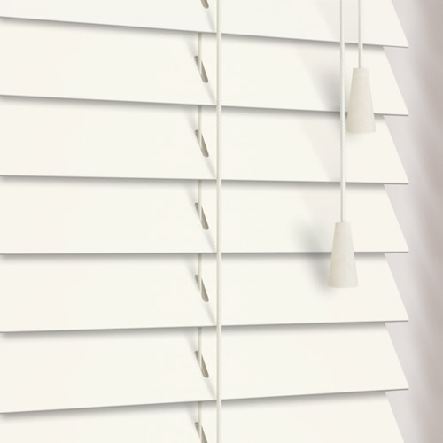 35mm Alpine White Wooden Blind