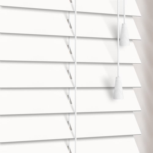 35mm Soft White Wooden Blind