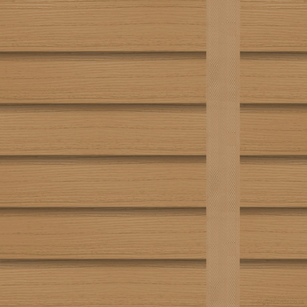 35mm Natural Oak & Hessian Faux Wood Zoom