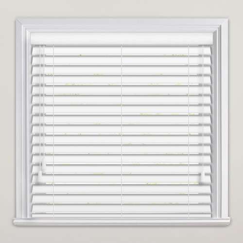 35mm White Faux Wood