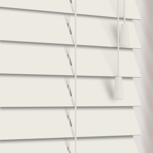 50mm Alabaster Faux Wood Wooden Blind