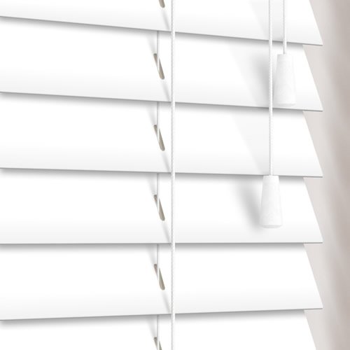 50mm Pure White Wooden Blind