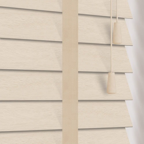 50mm Calico & Malt Faux Wood Wooden Blind