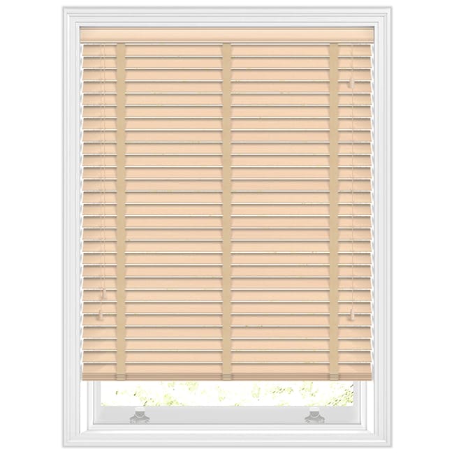 50mm Light Pine Wooden Blinds with Tapes, High Quality Made to Measure