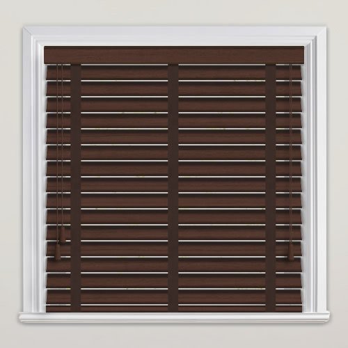 50mm Walnut & Coffee Faux Wood