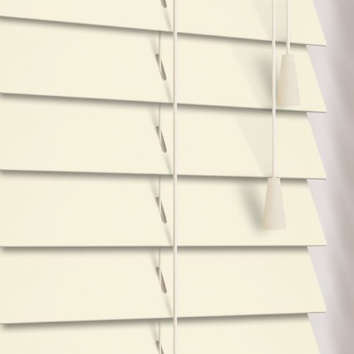 50mm Eggshell Wooden Blind