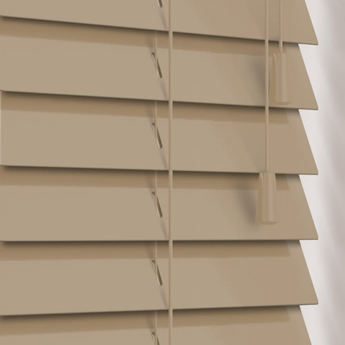 50mm Gloss Truffle Wooden Blind