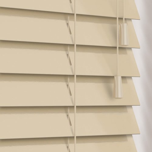 50mm Gloss Hessian Wooden Blind