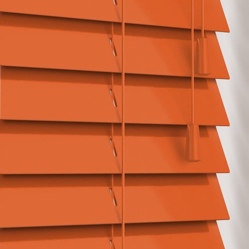 50mm Gloss Orange Wooden Blind