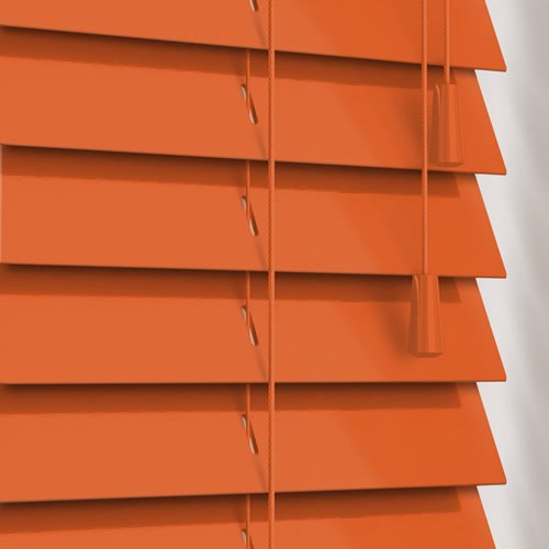 50mm Gloss Orange Wooden Blind