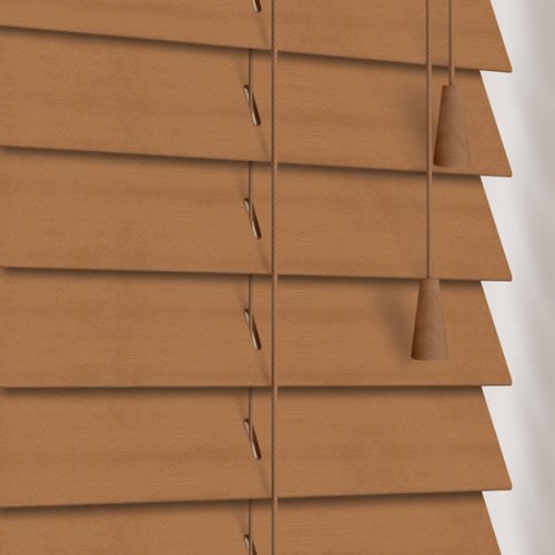 Light Oak Wooden Blinds, Luxury 50 mm