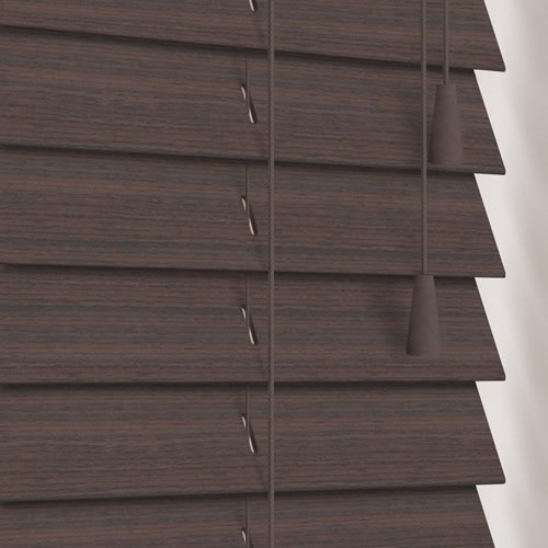 50mm Native Dark Walnut Wooden Blind