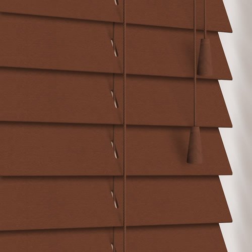 50mm Pecan Wooden Blind