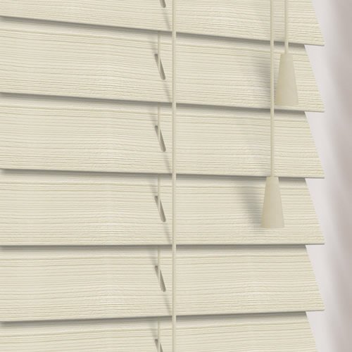 50mm Rustic Oyster Wooden Blind