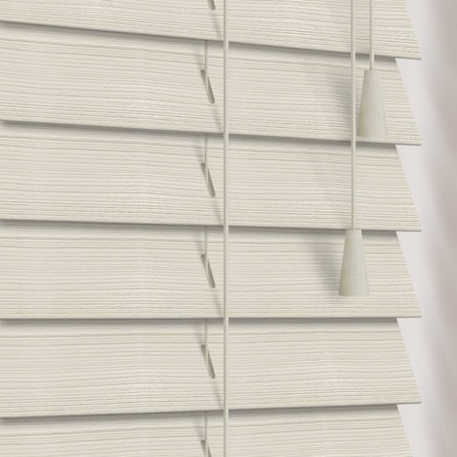 50mm Rustic Pale Grey Wooden Blind