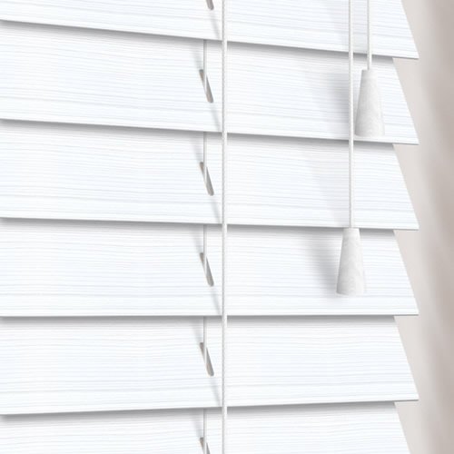 50mm Rustic White Wooden Blind