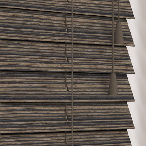 50mm Zebra Maple Wooden Blind