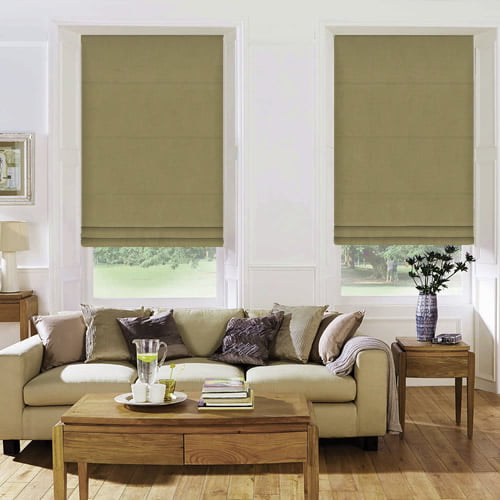 Faux suede blinds