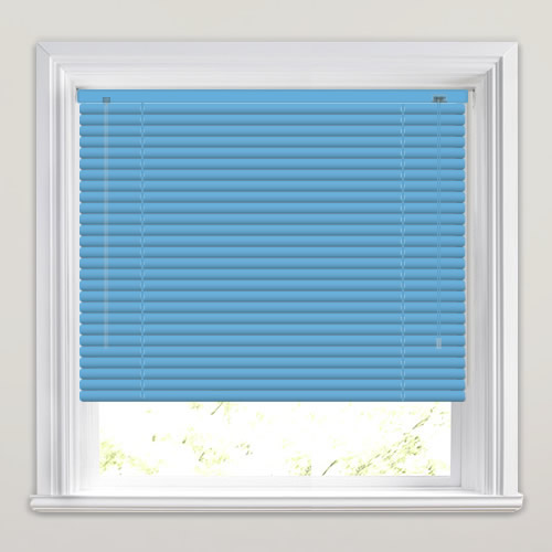 Aluminium Blind Aluminium Slat Door Blind Venetian Wall Light Blue Sky Metallic 